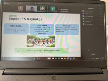 TÜBİTAK 2209-A Öğrenci Projesi Sunumu Gerçekleştirildi